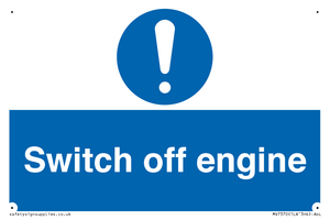Switch off engine